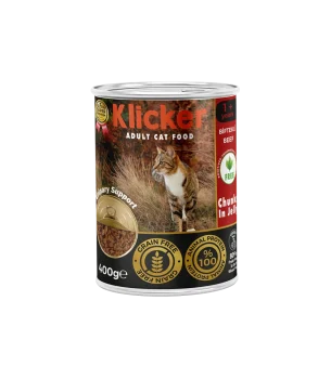 Klicker Jöleli Kedi Maması Biftekli