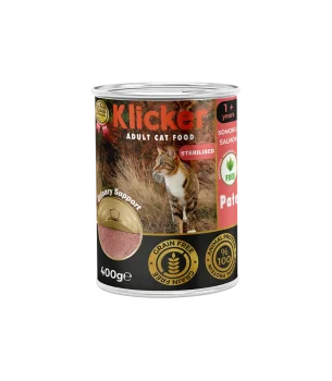 Klicker Pate Kısırlaştırılmış Yetişkin Kedi Maması Somonlu