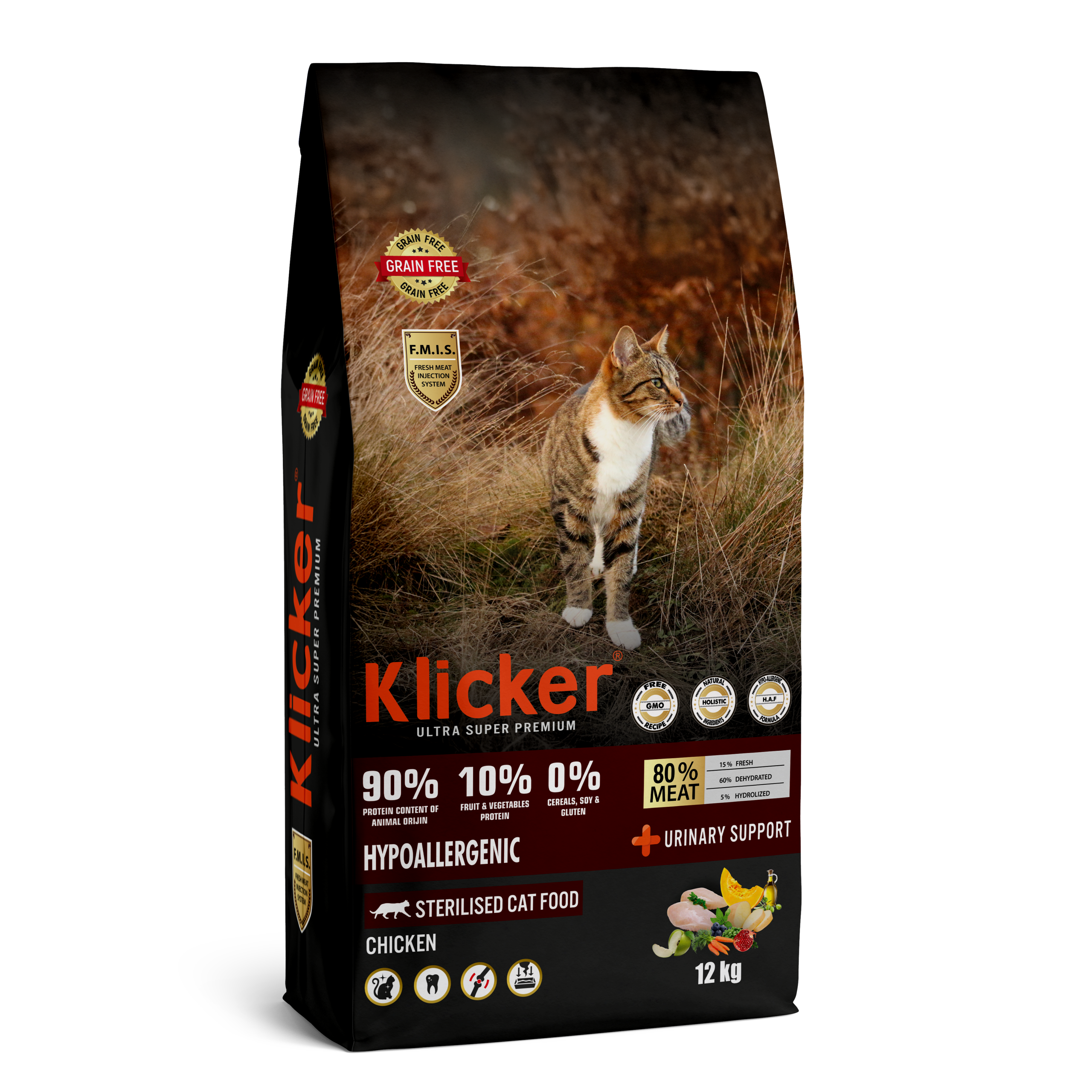 Klicker Kısırlaştırılmış Yetişkin Kedi Maması Tavuklu